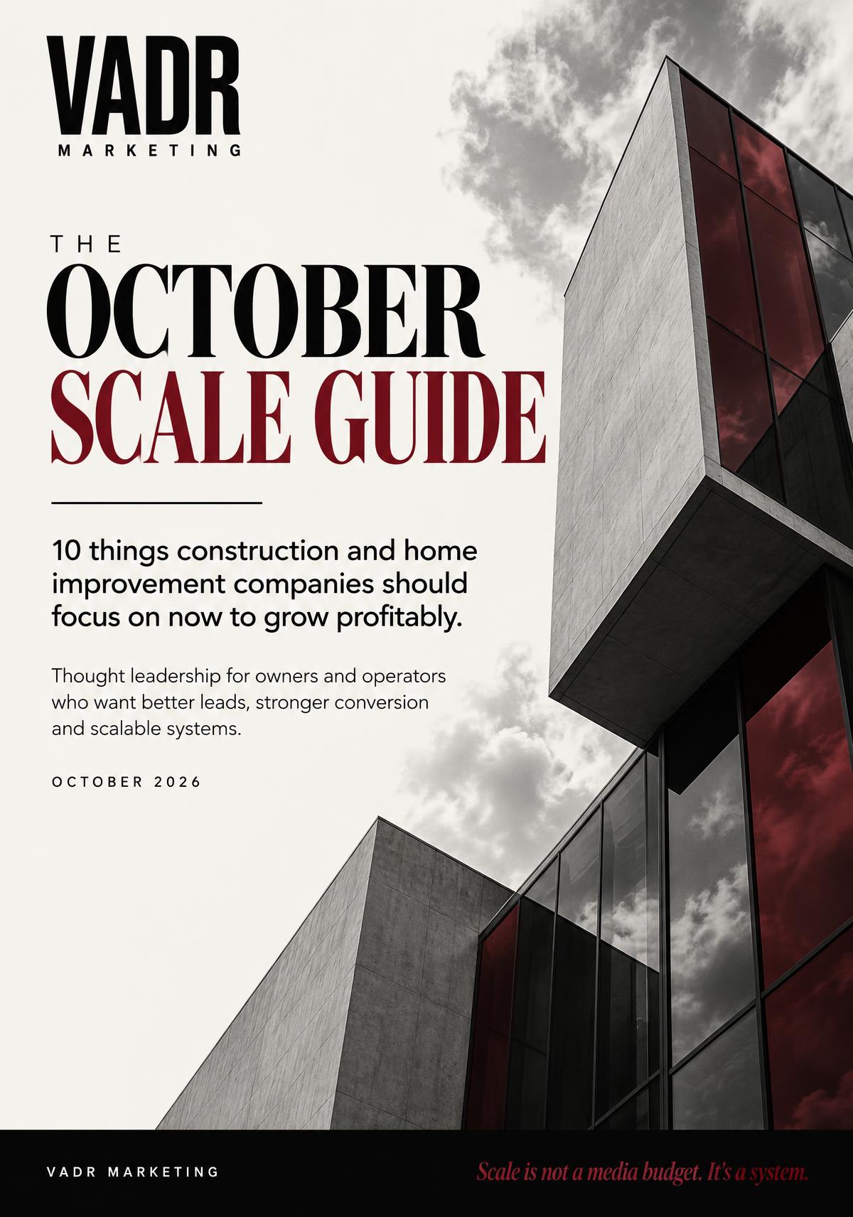 The October Scale Guide cover